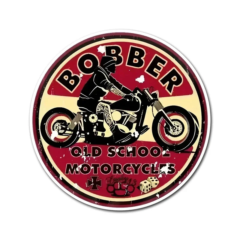 Ретро винтажные наклейки Bobber Old School Cafe Ace Cult Rockabilly Piston Style Float Route Мотоцикл Ящик для