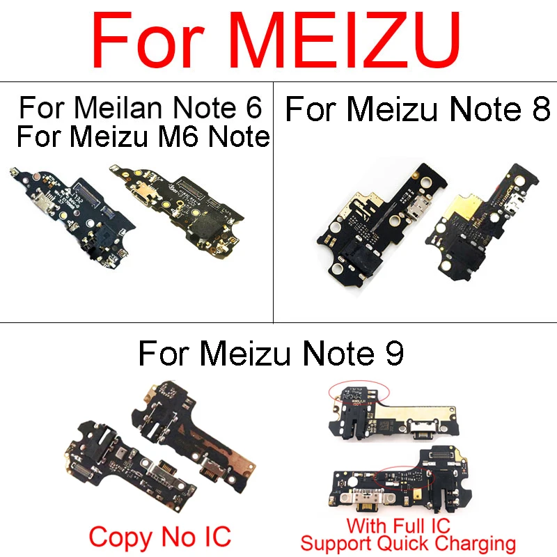 Зарядное устройство USB-разъем для Meizu M6 Note/Meilan Note 6 плата порта зарядки с
