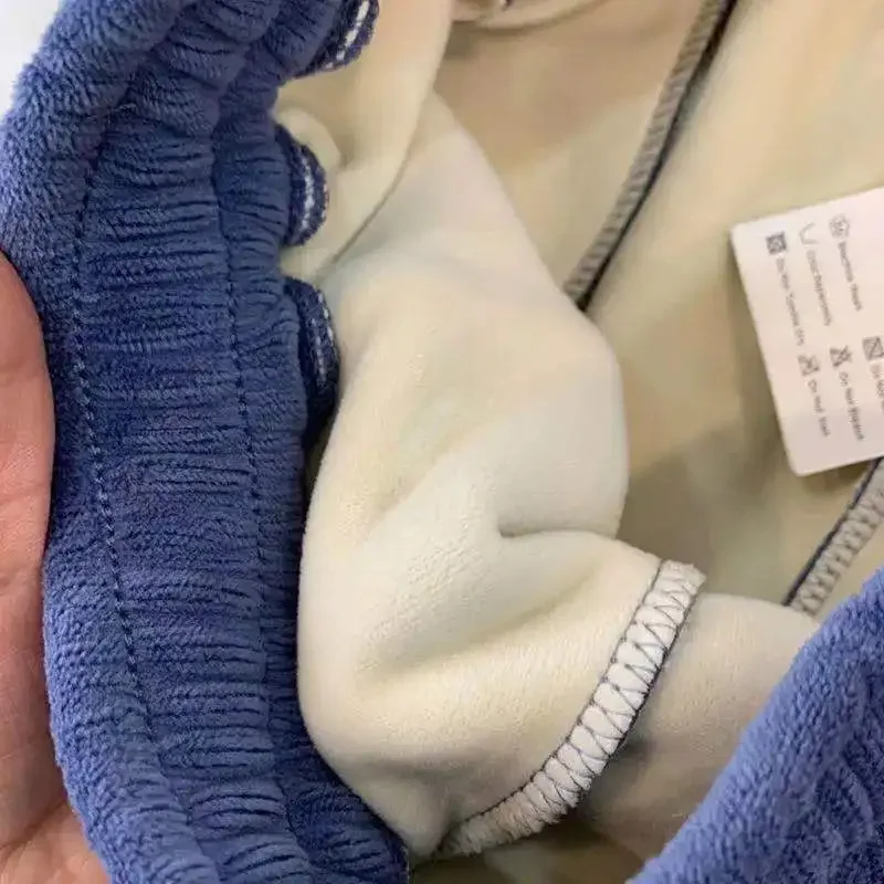 Большой размер плюс осень-зима бархатные утепленные повседневные спортивные