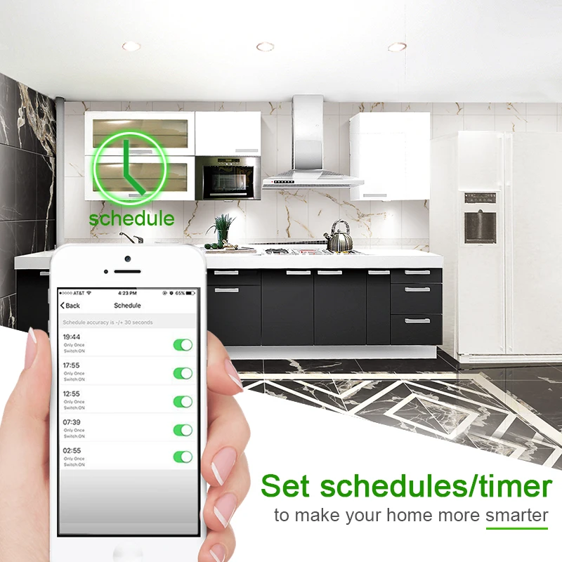 

Умная розетка с Wi-Fi и таймером, 16 А