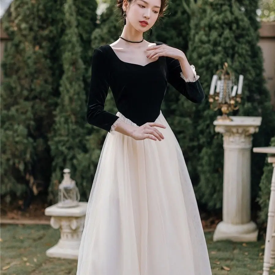 

Slimming Dress New New 2022, Dress, Puffy Closing Style Spring, Spring Korean Waist Regular High-end Dress In
