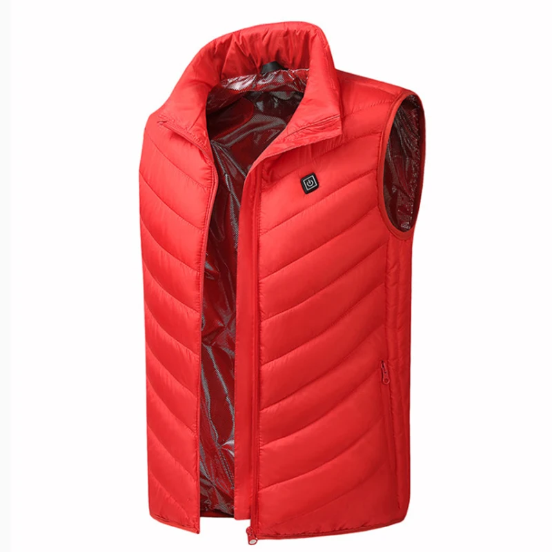 

Fashion Coat Vest USB Warm Electric Women Heated Men Padded Plus size Puffer Sleeveless Tops Unisex Casual Winter