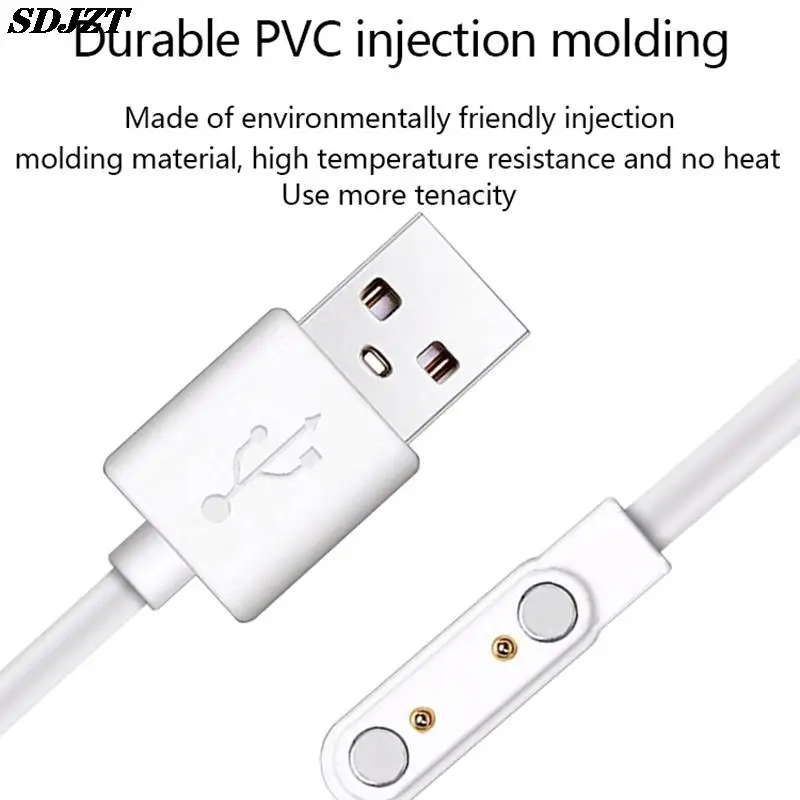 

Emergency Backup 2Pin 4Pin Magnetic Charger Cable Wire For Smart Watch Bracelet Distance 2.84mm 4mm 7.62mm Data Cables 60cm