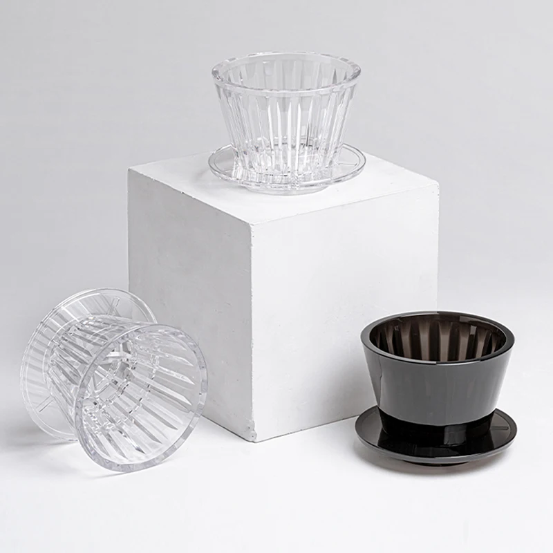 B75 волнистый капельный фильтр для кофе с кристальным глазом наполнения PCTG 1-2