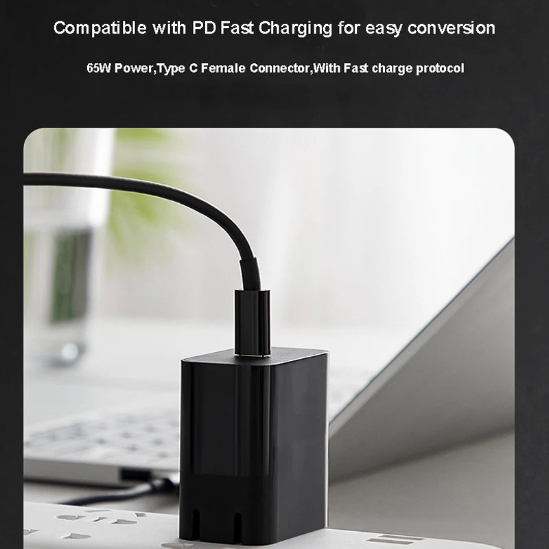 Фото Кабель-переходник USB-C (Type-C) 100 Вт с разъемом 6.5x4.4 мм для быстрой зарядки PD для Sony LG №5