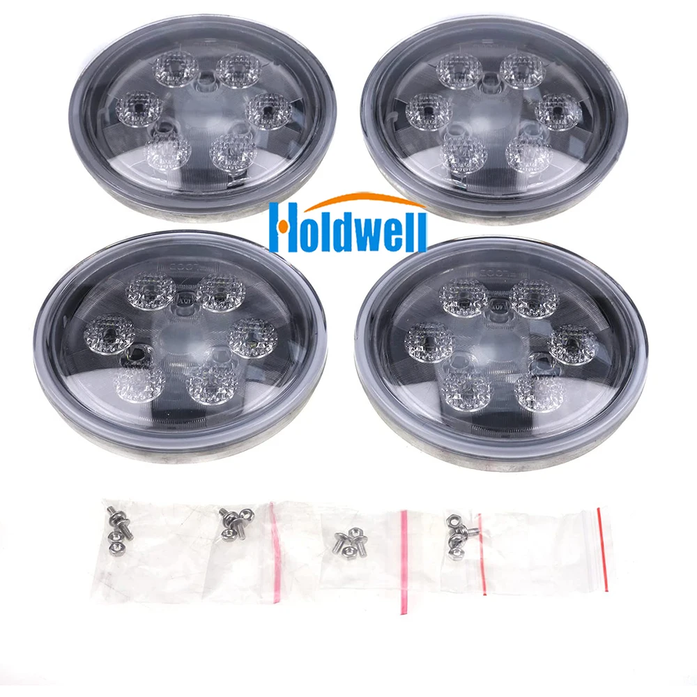 

Holdwell 4Pcs 4.5" Replacement LED Fender Work Light RE336112 RE285628 RE336111 Compatible for John Deere Tractor 2520 3020