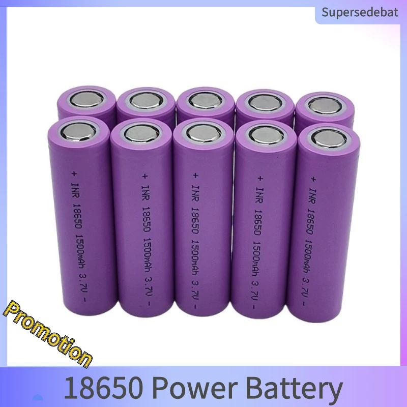 

1-20 шт., 2021 новые литиевые аккумуляторные батареи 18650 мощностью INR18650 3,7 в 1500 мАч, аккумуляторы 18650, оптовая продажа