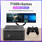 Игровая консоль KINHANK, супер консоль X Mini PC BOX Win 10 + Batocera с двойным экраном, выход 2T HDD для PS3PS2PS1WIIWIIUSSN64