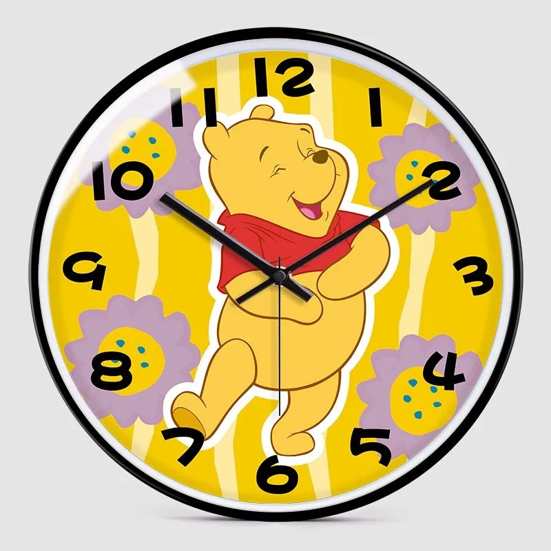 Новые креативные кварцевые настенные часы Винни-Пух с мультипликационным