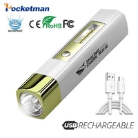 mini flashlight usb rechargeable flashlights waterproof torch pocket size usb flashlight rechargeable flashlight tactical torch