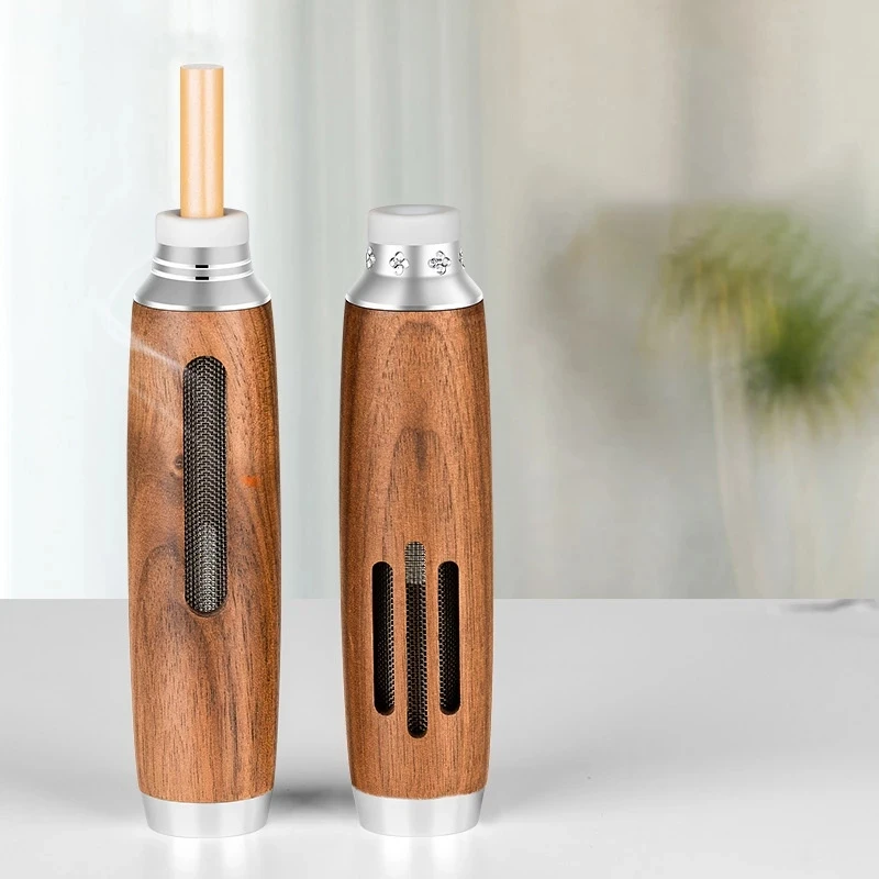 Мундштук из орехового дерева пепельница портативный держатель для сигарет