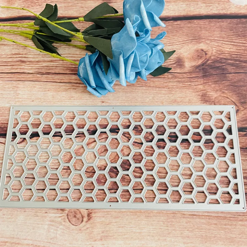 

Большой размер, сотовые украшения, штампованные металлические штампы для резки, «сделай сам», скрапбукинг, бумажные карты, тиснение, ремесл...