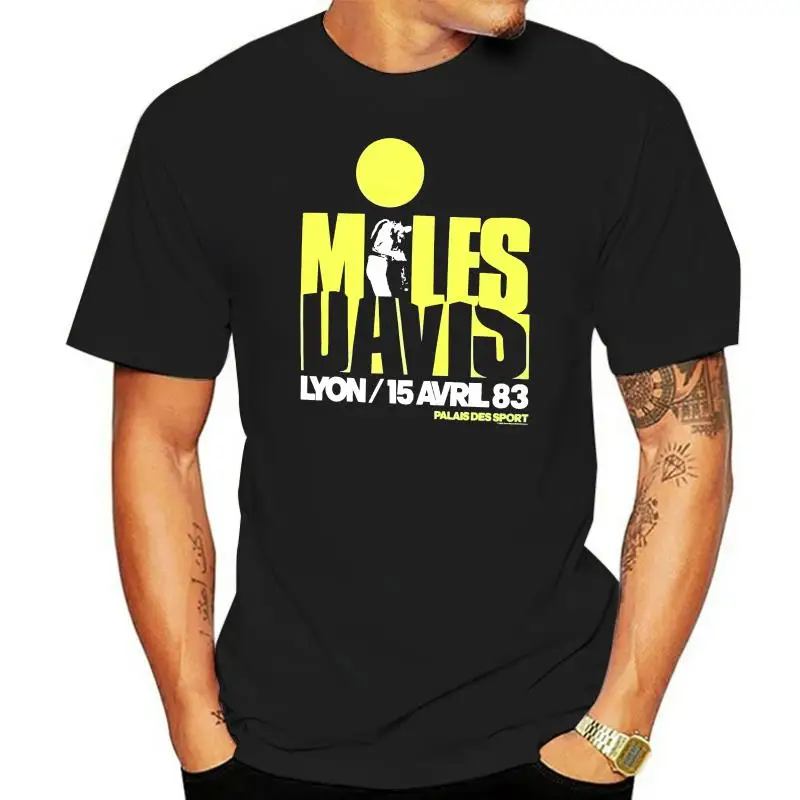 

MILES DAVIS "LYON" NAVY BLUE T-SHIRT NEW OFFICIAL ADULT COOL JAZZ BAND MUSIC High Quality 100% Cotton for Man T Shirts