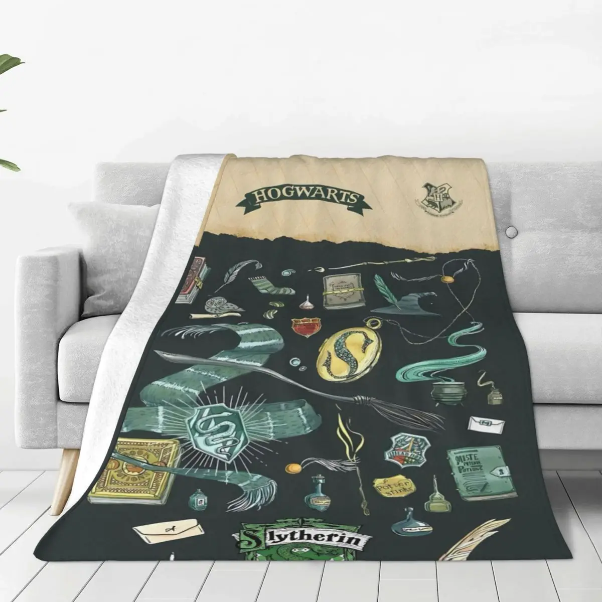 Мягкое теплое одеяло Harrys Potters дорожное плюшевое удобное домашнее декоративное