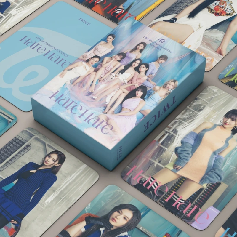 

55Pcs/Set Kpop TWICE New Album Between 1&2 Lomo Card Photocard HD Printed Small Album Photo Cards For Fans Collection Postcards