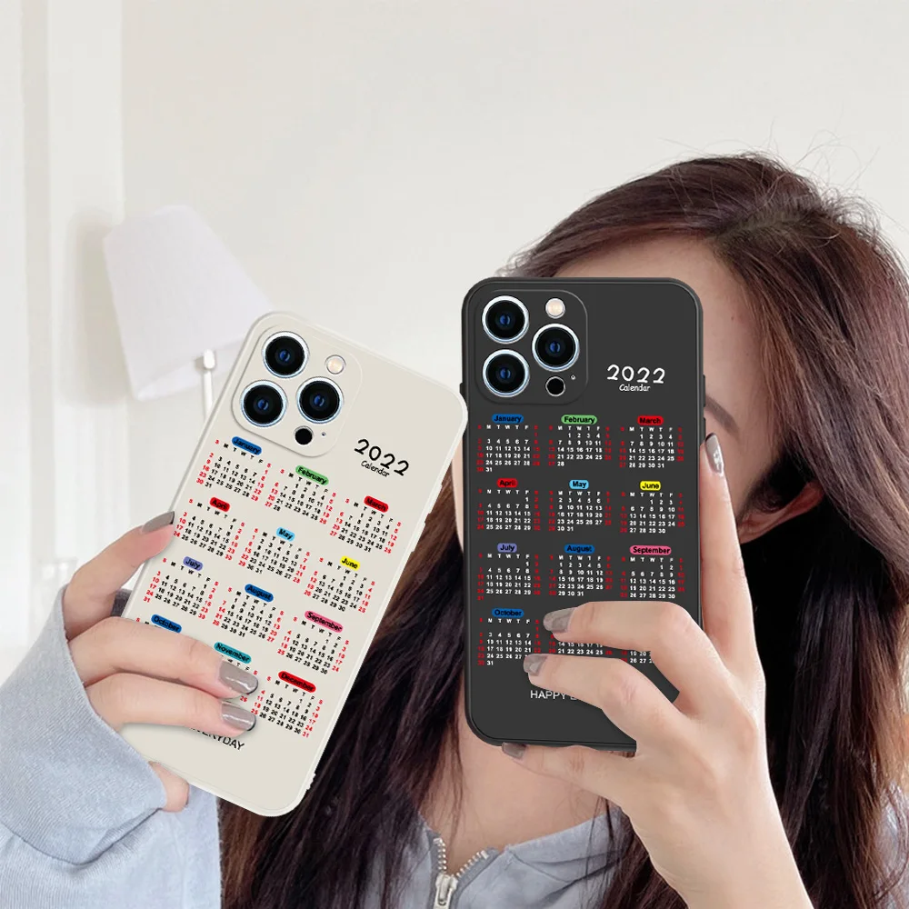 

For Samsung galaxy A72 A71 A52 A51 A50 A32 A31 A30 A20 Calendar painted case For Samsung galaxy M40S A52S A50S A30S A21S funda