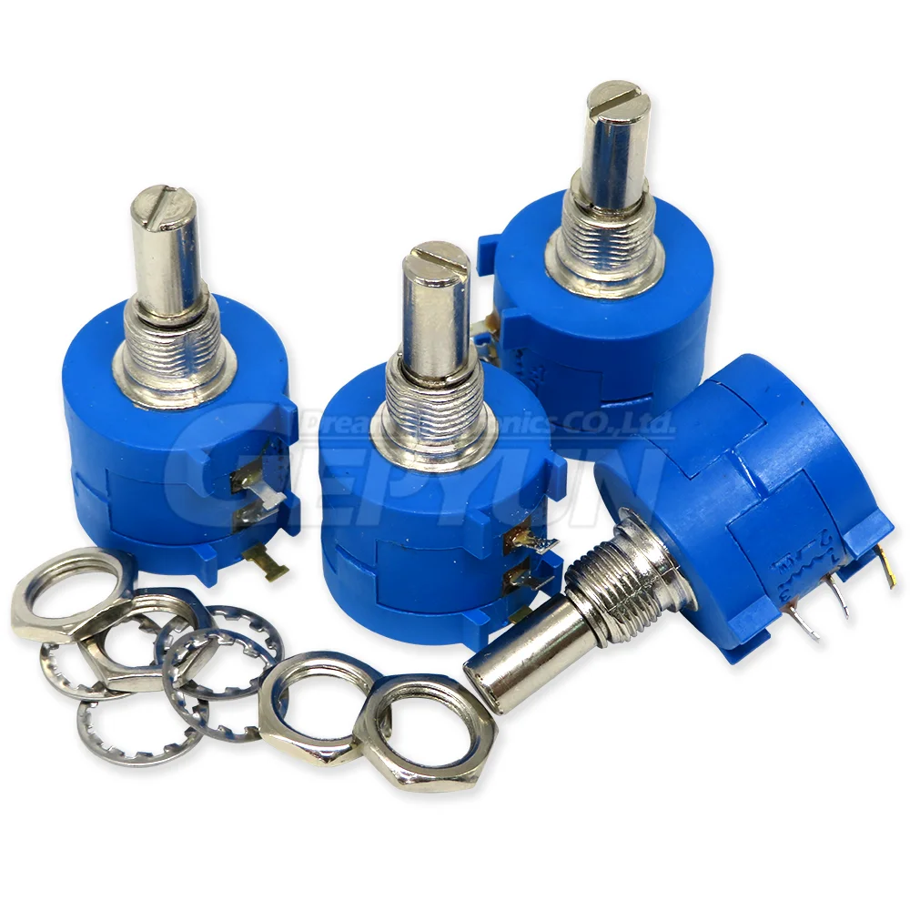 1 шт. 3590S многооборотный потенциометр 1K 2K 5K 10K 20K 50K 100Kohm прецизионный с регулируемым