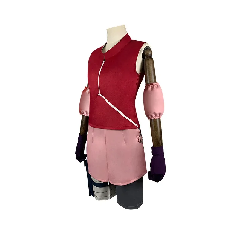 Аниме Косплей Харуно Сакура женский костюм