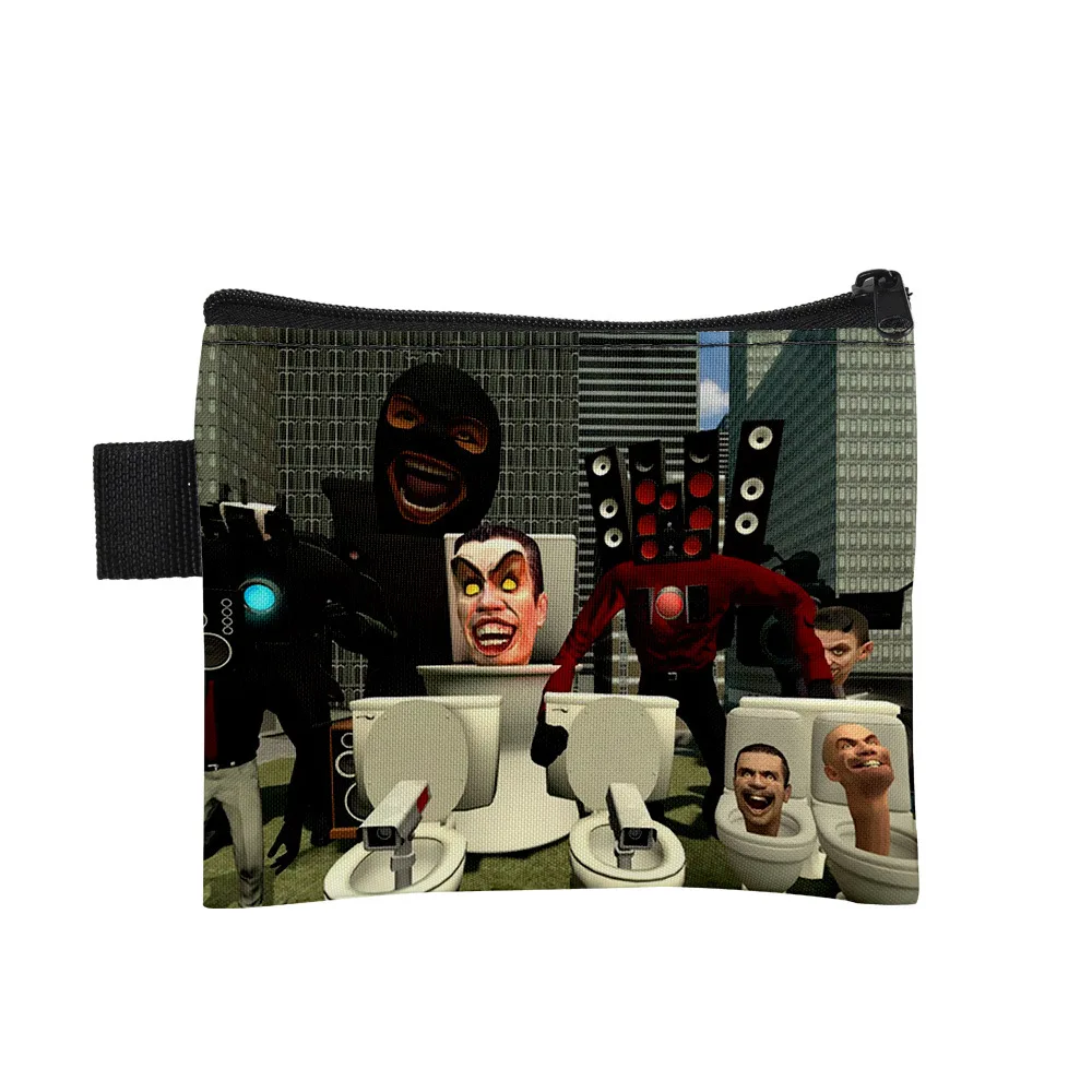 

3D Game New Product Skibidi Toilet Toilet Person Cute Student Card Bag Two-dimensional Coin Purse Small Bag The Best Gift