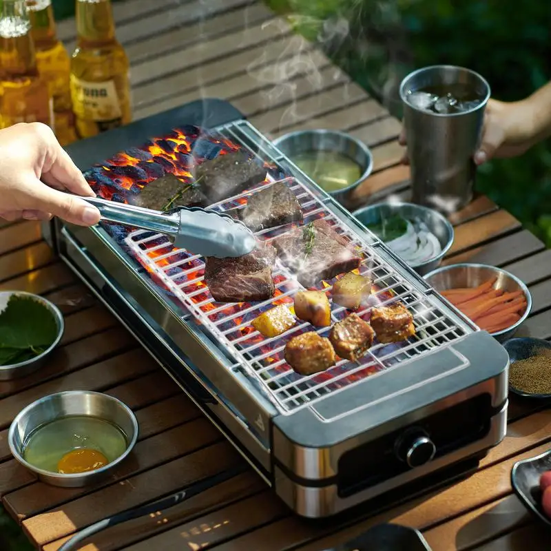 Уличная стойка для гриля уличная жарки решетка барбекю из нержавеющей стали