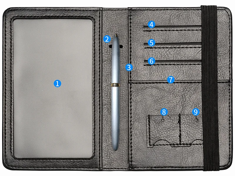 Обложка для паспорта из искусственной кожи с RFID-защитой |