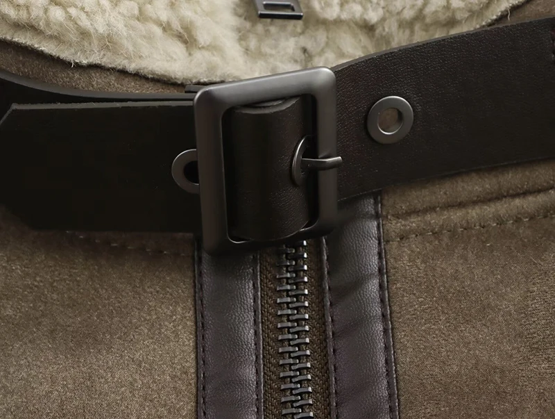 Женская зимняя парка из овечьей шерсти с капюшоном