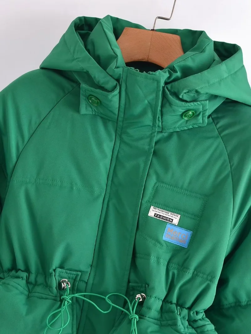 2022 Cotton Padded Clothes for Women Winter New Hooded Down Cotton Padded Clothes for Women Thickened Cotton Padded Jacket