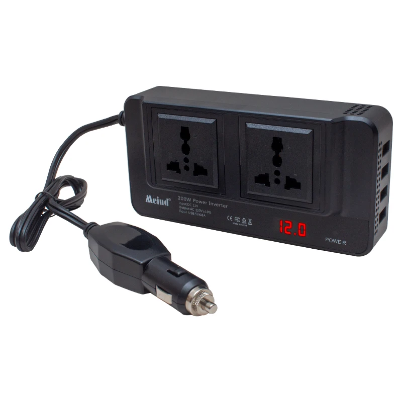 Инвертор мощности POWERMASTER PM-19827 200 Вт 12 вольт | Обустройство дома
