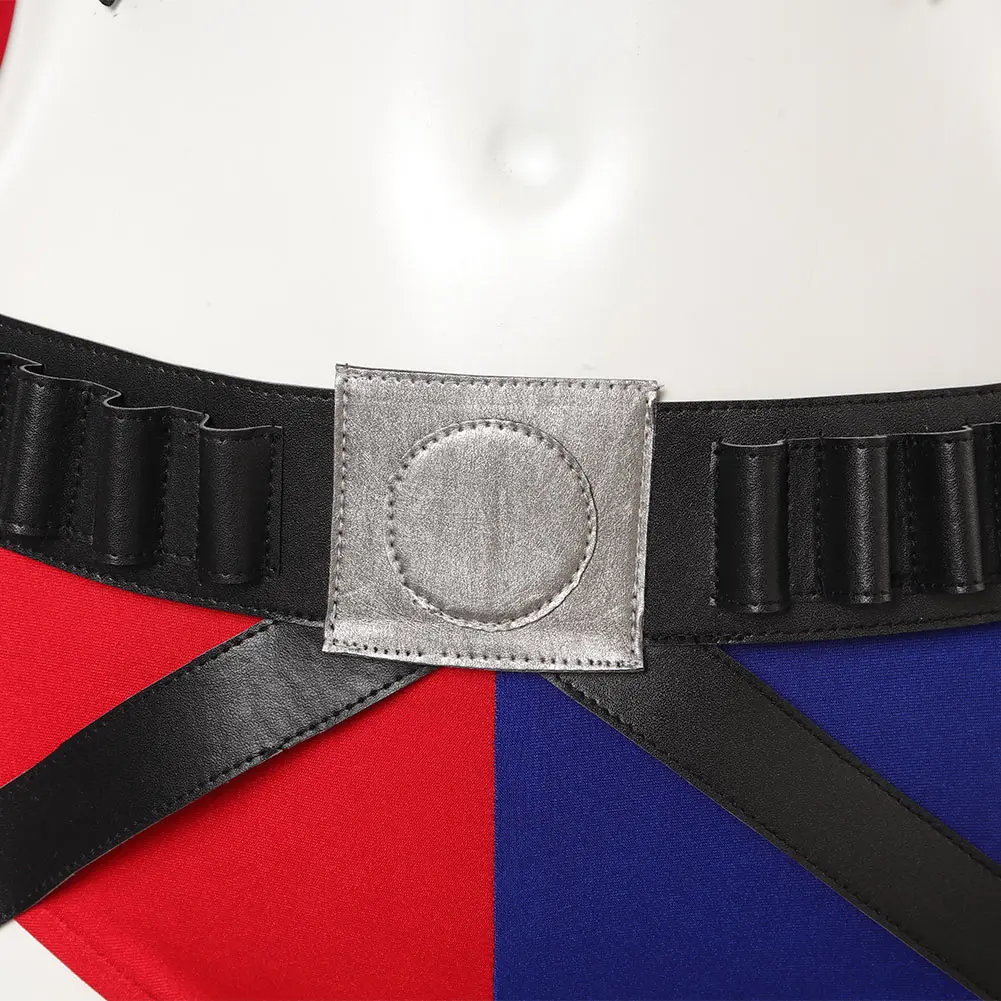 Взрослый костюм Quinzel для косплея женский фантазийный жилет ролевых игр плащ