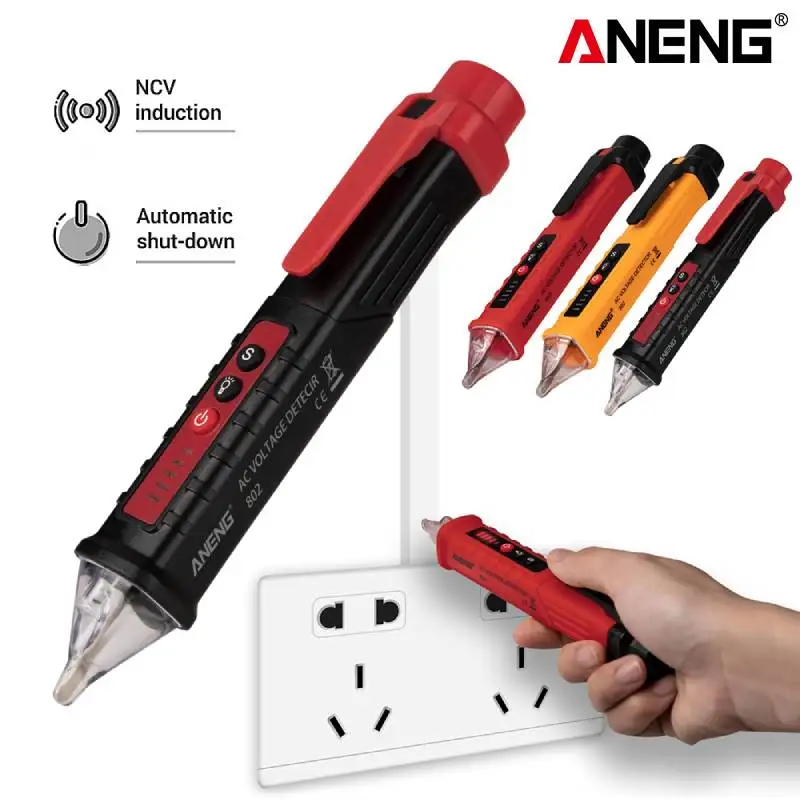 

ANENG Voltage Detectors Pen VC1010 AC/DC Smart Non-Contact Tester Pen Meter 12-1000V Current Electric Sensor Test Pencil