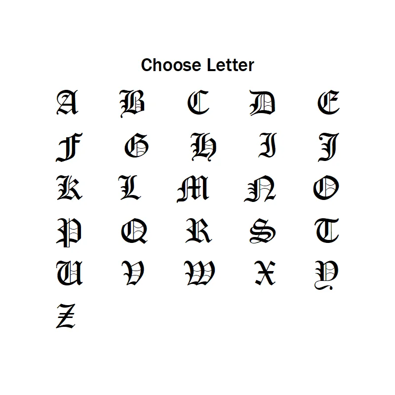 Рисунок 4 - Оригинальные серьги с буквами