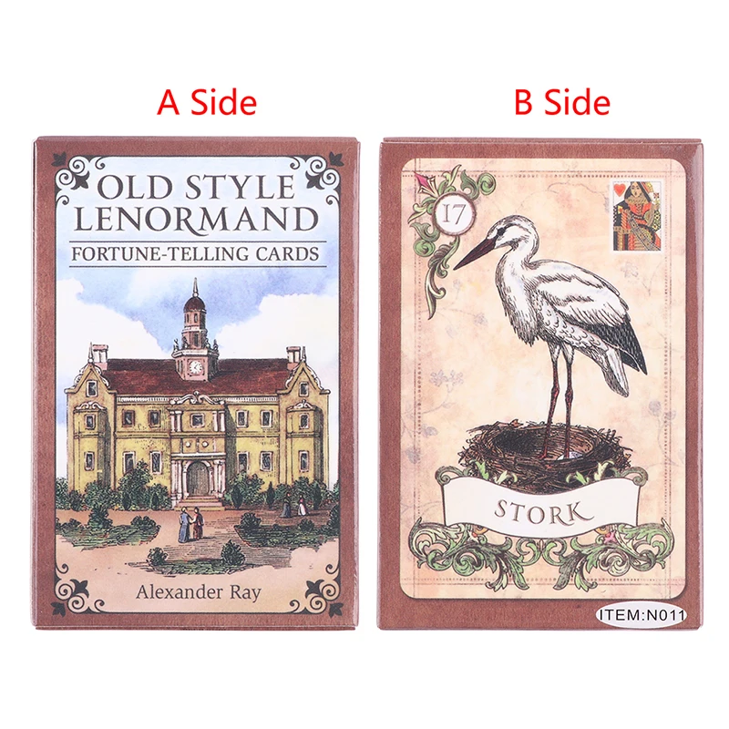 

1Box Oracle Cards Old Style Lenormand Oracle Card Tarot Card Party Prophecy Divination Board Game kids toys gifts card game