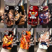 one piece luffy phone case for iphone 13 12 11 pro mini xs max 8 7 plus x se 2020 xr cover