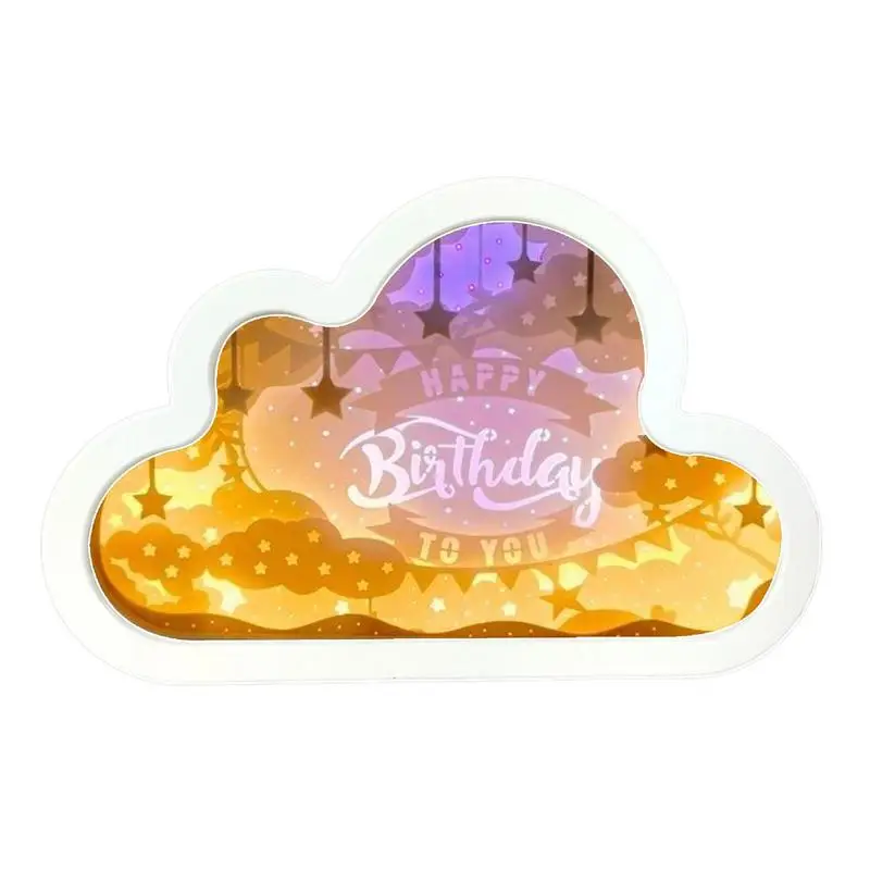 

Cloud Lights For Bedroom 2 In 1 Night Light Lamp Cloud Mirror Night Light Romantic Portable Lamp Home Mirror Decoration Surprise