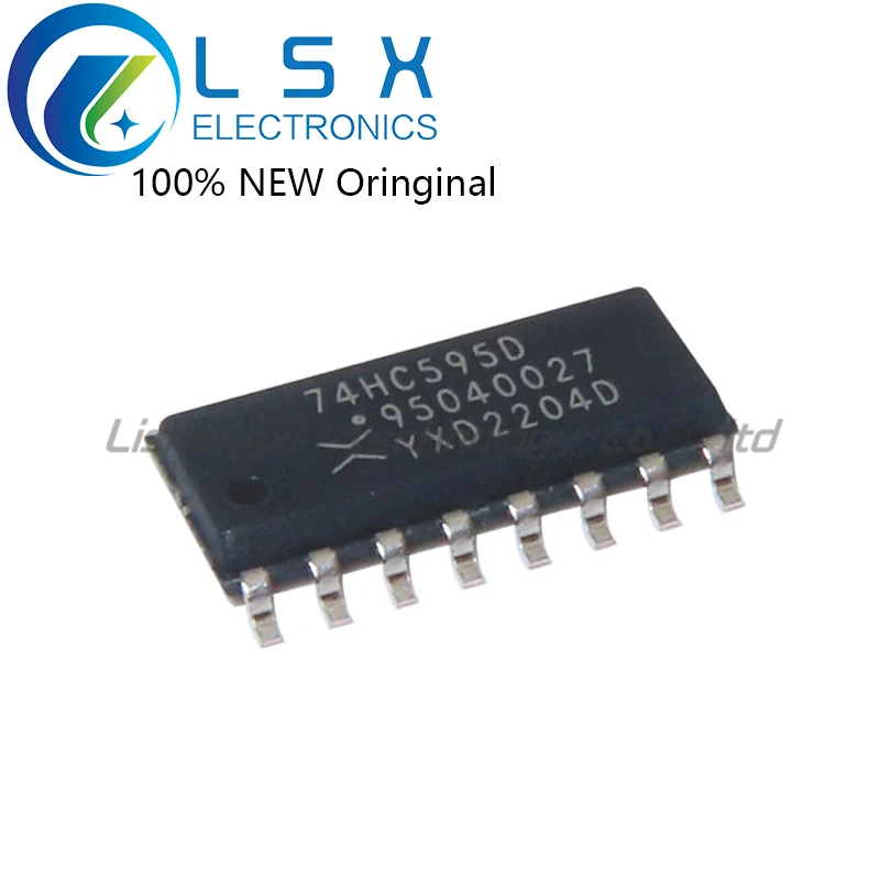 

New/5pcs 74HC595 74HC595D SOP16 8-bit serial register chip IC Original On stock