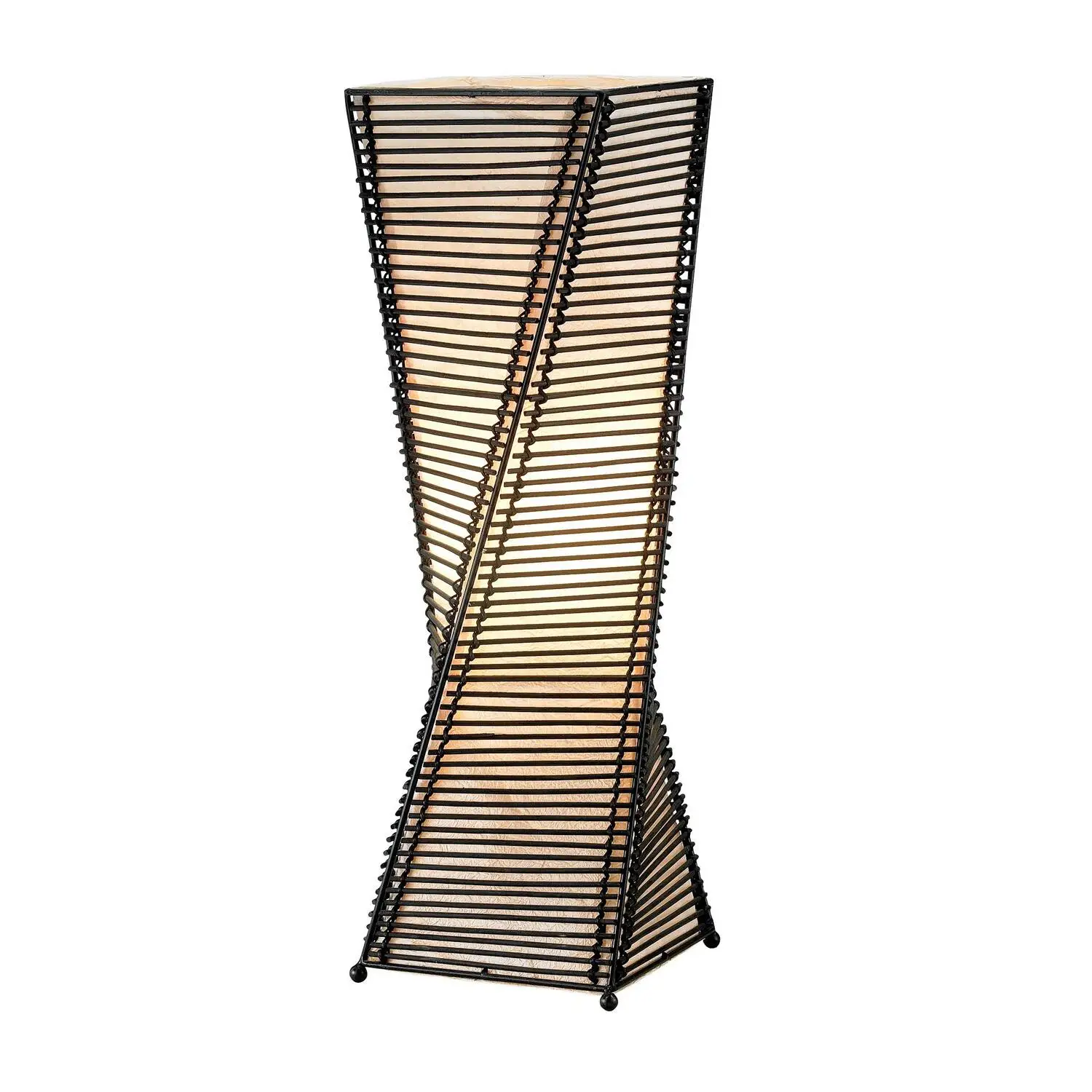 

Home Stix Fabric Table Lantern in Black