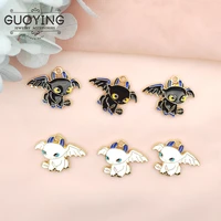 10pcs alloy dripping charm pendant cartoon anime earring pendant diy keychain charm bracelet jewelry accessories enamel charms