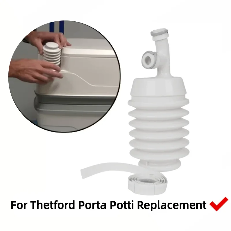 Фото Новые сменные комплекты сильфонов для нажимного смывного механизма Thetford Porta Potti для моделей 165/145/365/345/335, запчасти для караванов и кемперов №1