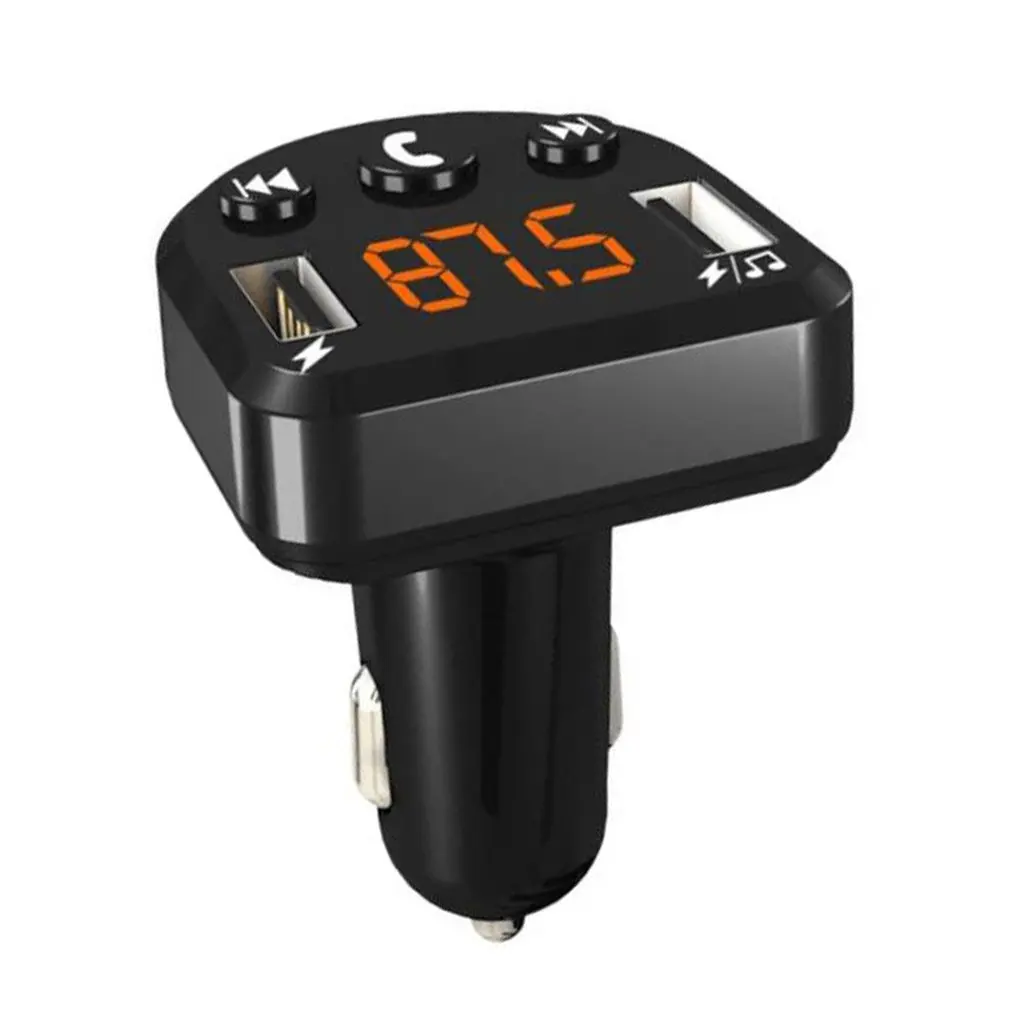 

Handsfree Car Kit Wireless FM Transmitter LCD MP3 Player Dual USB AUX Phone Charger For IPhone Car Player