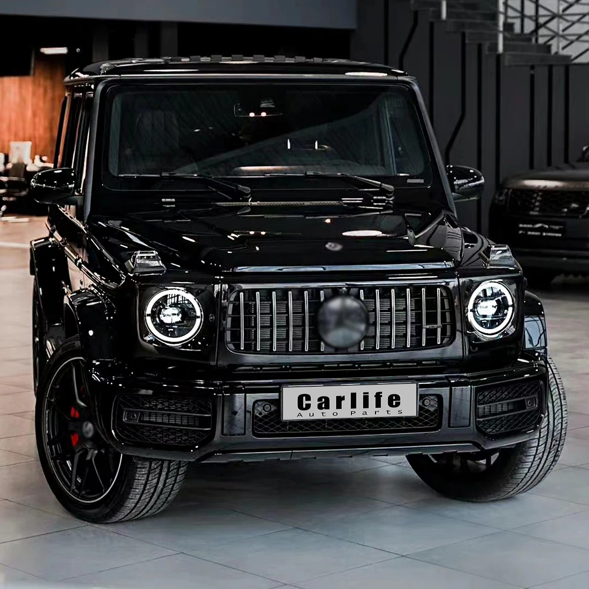 Обновление для W463 в стиле G63 AMG W464 Обвес с фарой-бампером Mercedes Benz G class 2004-2018 гг.