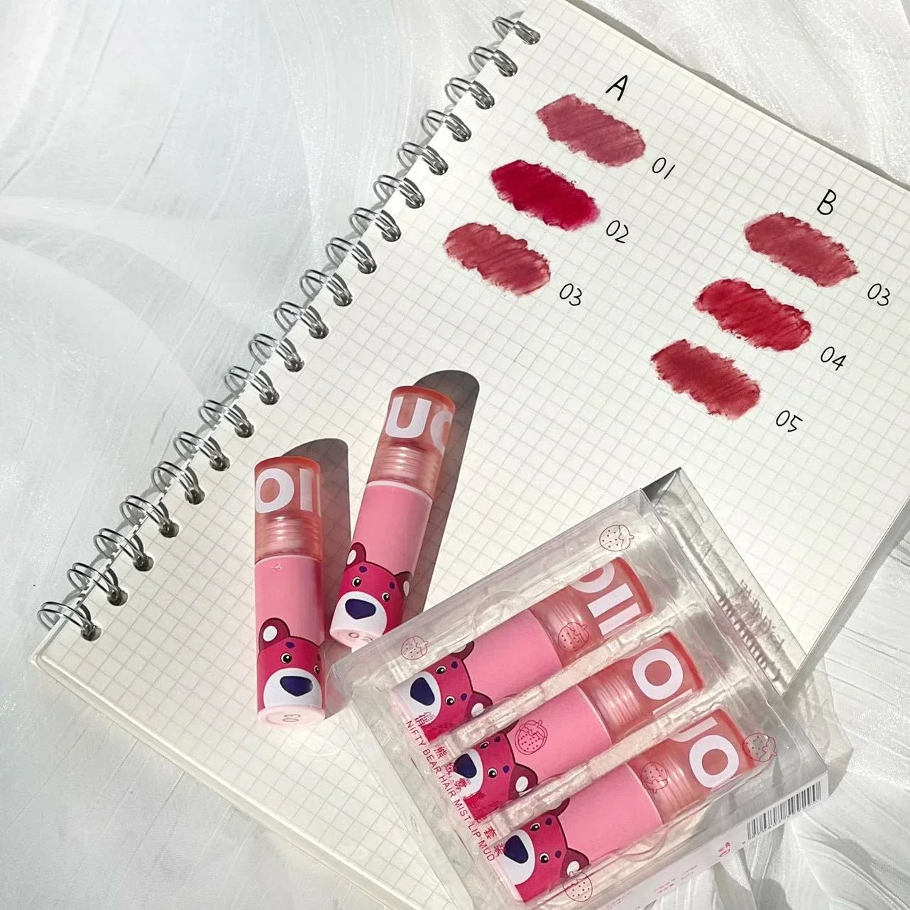 Жидкая губная помада Sweet Strawberry матовая бархатная глазурь для губ водостойкая