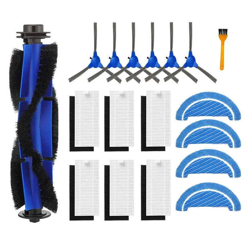 

16Pcs Replacement for Cecotec Conga 1090 / 1099 1790 Ultra Titanium Robotic Vacuum Cleaner Spare Parts Main Side Brush