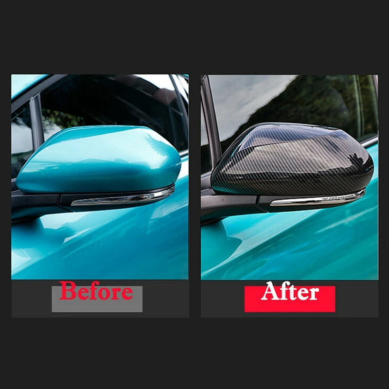 Обложка бокового зеркала заднего вида из углеродного волокна для Toyota C-HR CHR 2016-2018 и
