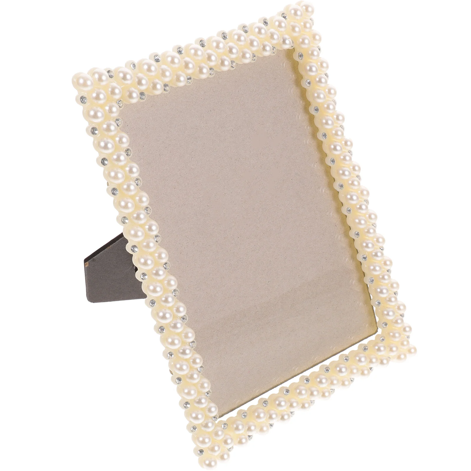 

Frame Photo Picture Frames Pearl Rustic Farmhouse Holder Display Vintage Elegant Rhinestone Desktop Decorative Wedding European