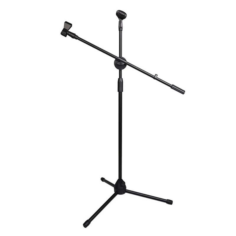 

Microphone Holder Metal Microphone Tripod Can Be Folded 360°Rotated 80-160 Cm Height Adjustable For Concerts Studios