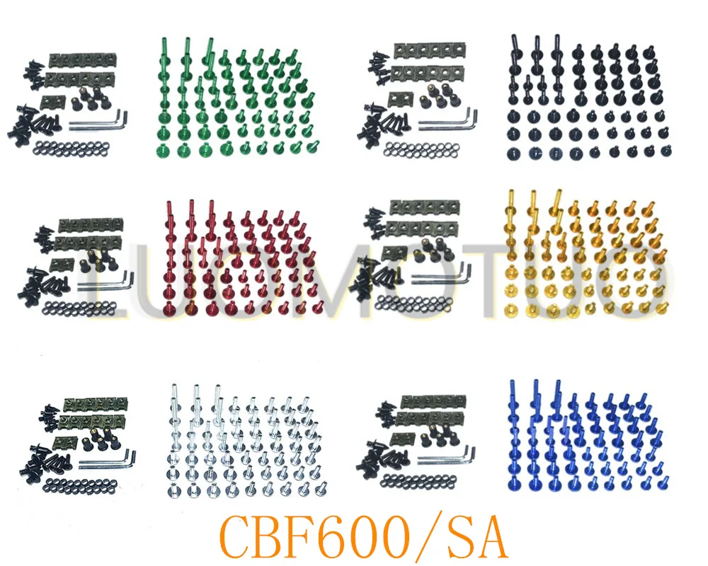 

Motorcycle Complete Fairing Bolts Kit Bodywork Screws For Fit HONDA CBF600/SA 2010-2013