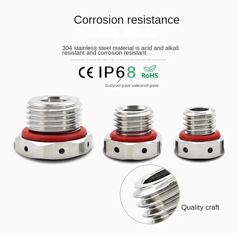 Ферментный выпускной клапан M12 из нержавеющей стали с латунно-никелированными