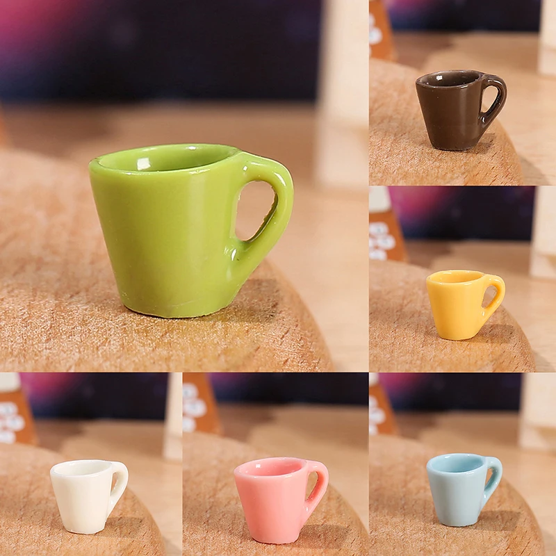 

4Pcs/Set 1/12 Scale Miniature Simulation Dollhouse Coffee Cup Tea Cup Kitchen Tableware For Doll Accessories Toy