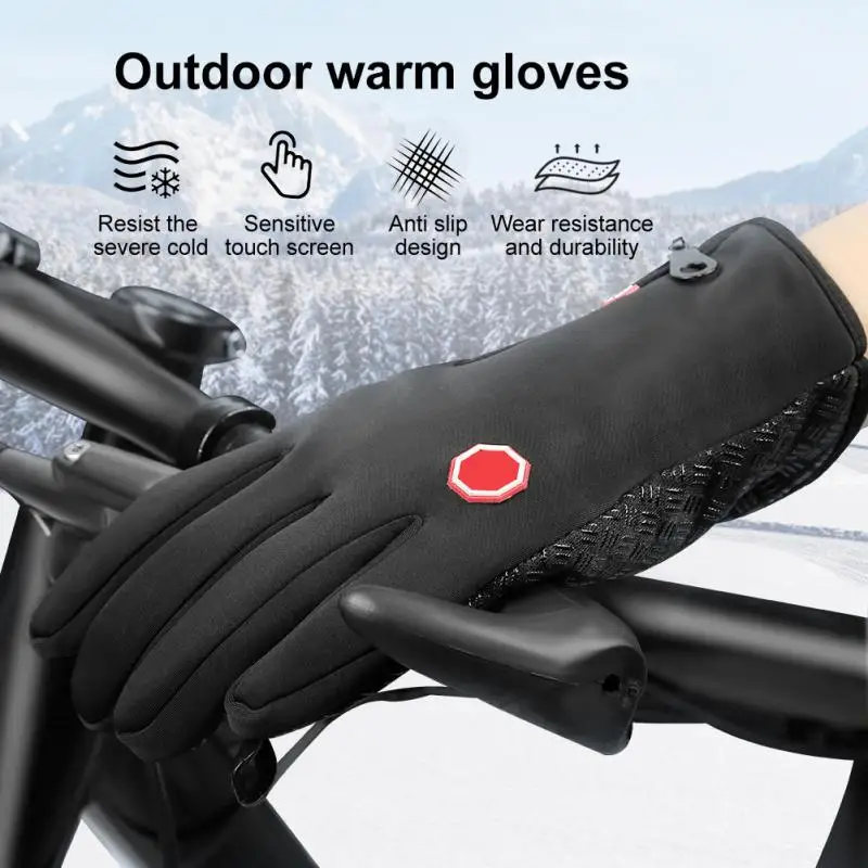 

New Winter Gloves For Men Women Windproof Non-Slip Womens Gloves Touchscreen Warm Outdoor Cycling Driving Motorcycle Cold Gloves