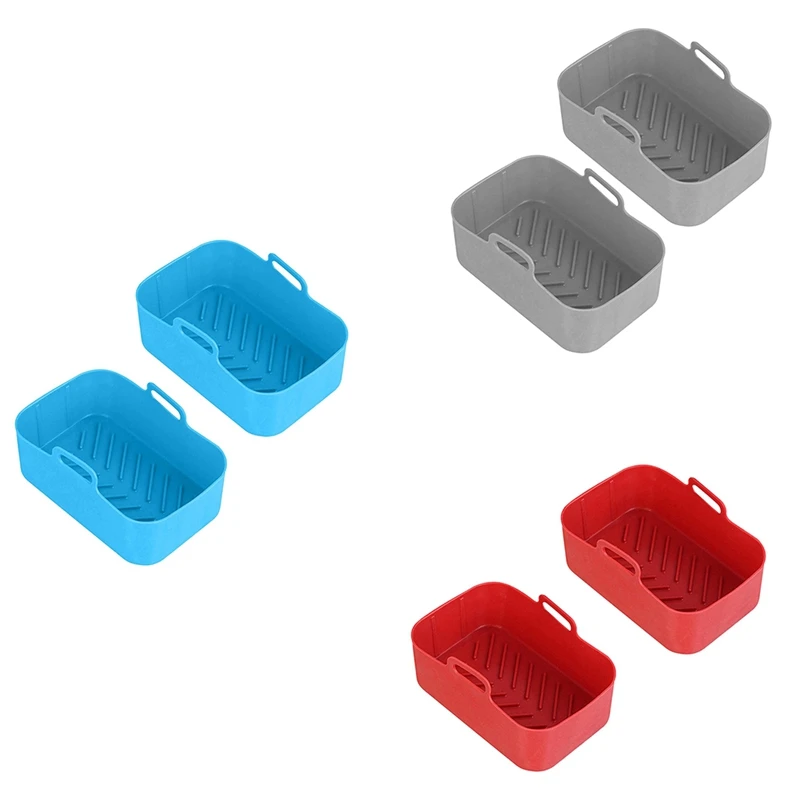 

2 шт., силиконовая фритюрница для двухзонной фритюрницы, 8 Кварт, многоразовые силиконовые подкладки для фритюрницы